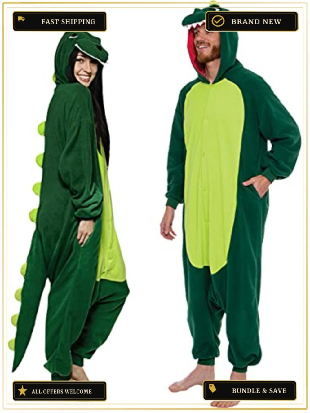 Adult Dinosaur Onesie T-Rex Halloween Costume Plush Dino Cosplay Suit